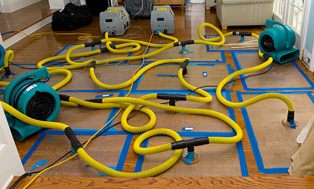 Professional Storm Water Damage Restoration technician working in Hadley, PA